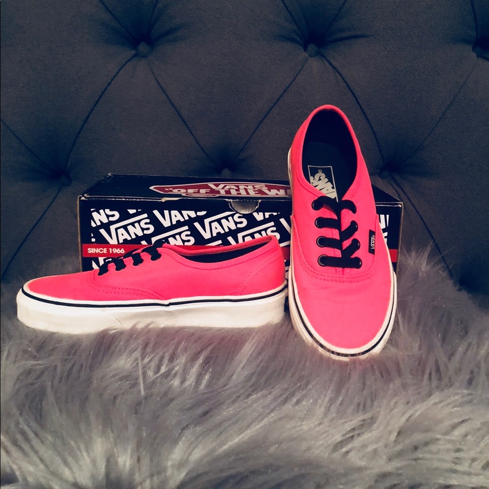 Fluorescent Pink Vans (Neon)